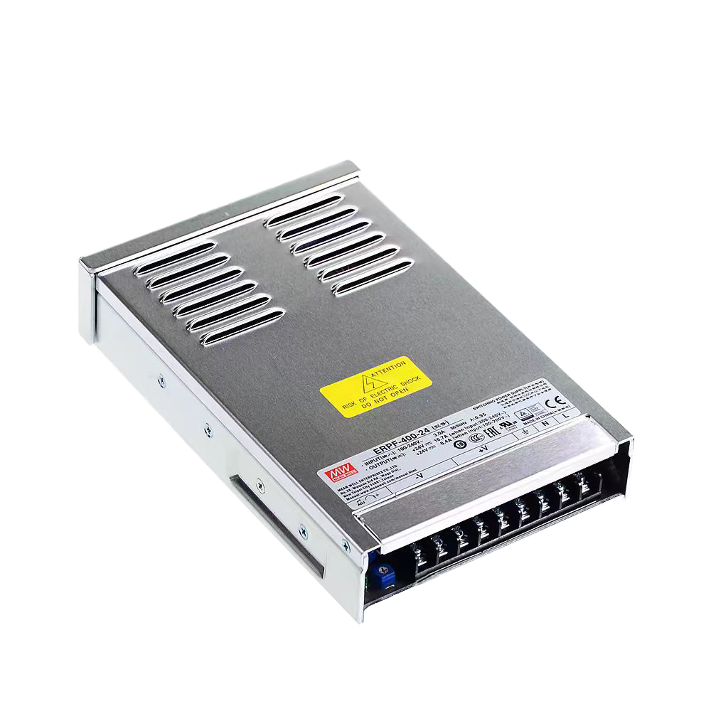 ERPF-400-24明纬开关电源ERPF-400-12显示屏用灌半胶防雨电源ERPF-400-48带PFC功能
