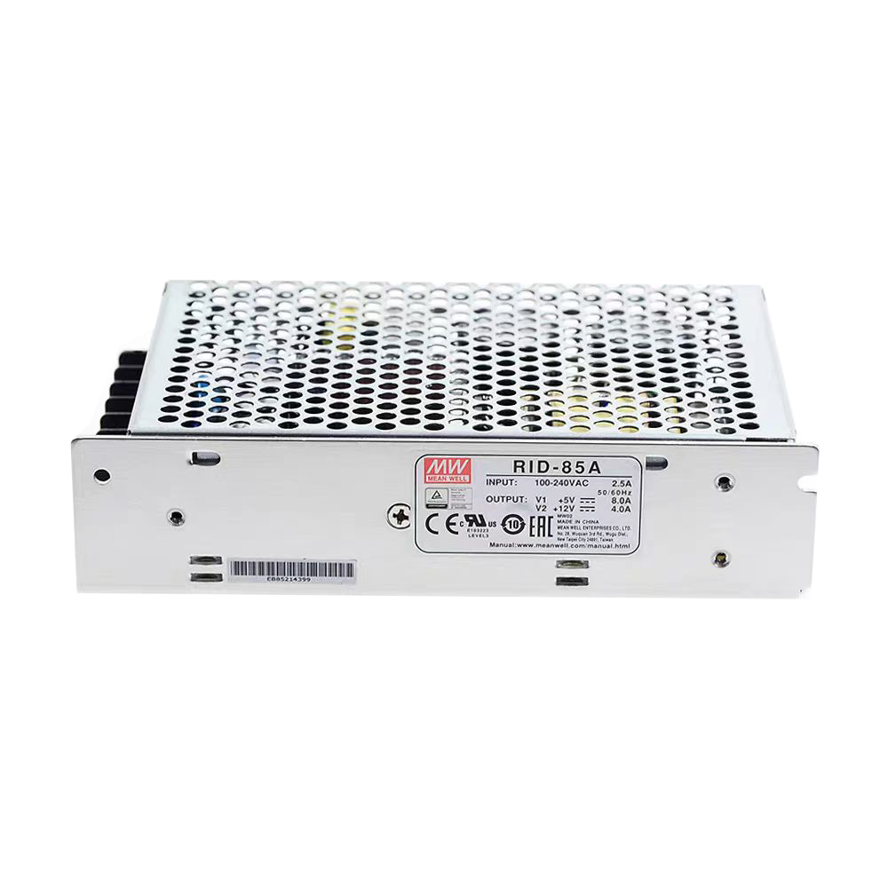 明纬开关电源RID-85B两路双组输出RID-85A直流隔离电源5V12V24V
