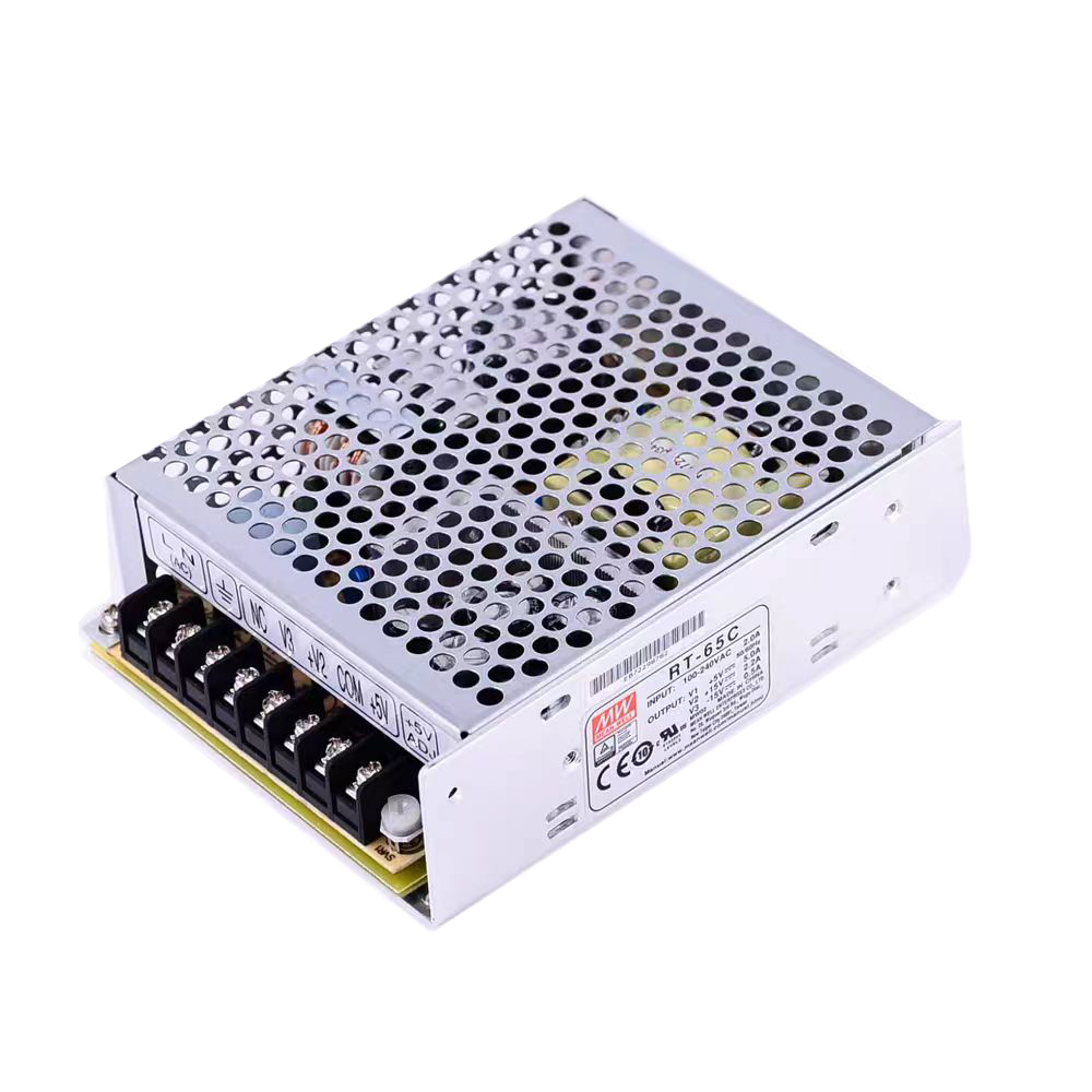 明纬原装RT-65A/RT-65B/RT-65C/RT-65D三组输出65w开关电源5V12V15V24V
