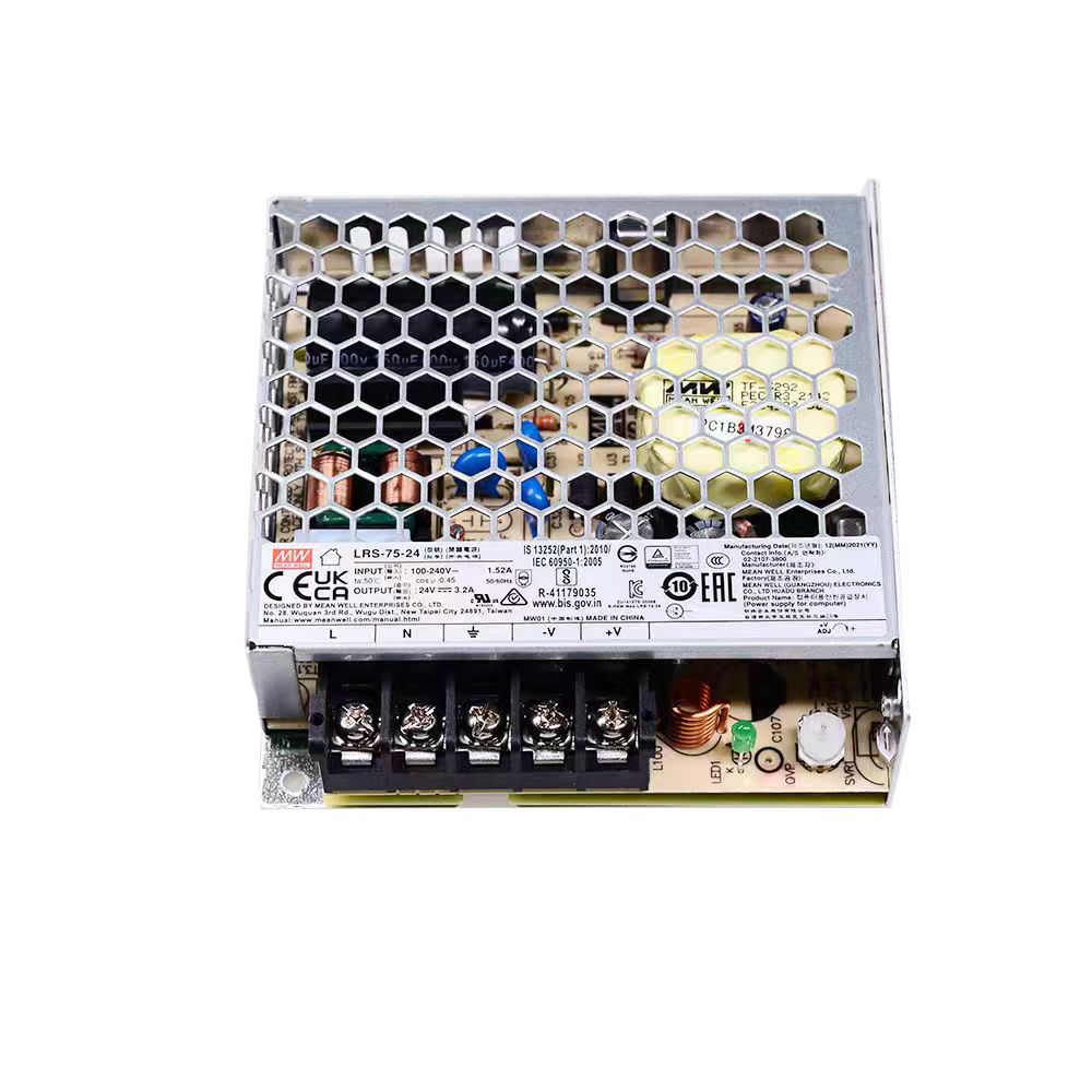 明纬75W LRS系列开关电源LRS-75-24/LRS-75-12/LRS-75-5/LRS-75-15/LRS-75-36/LRS-75-48单组输出直流电源24V