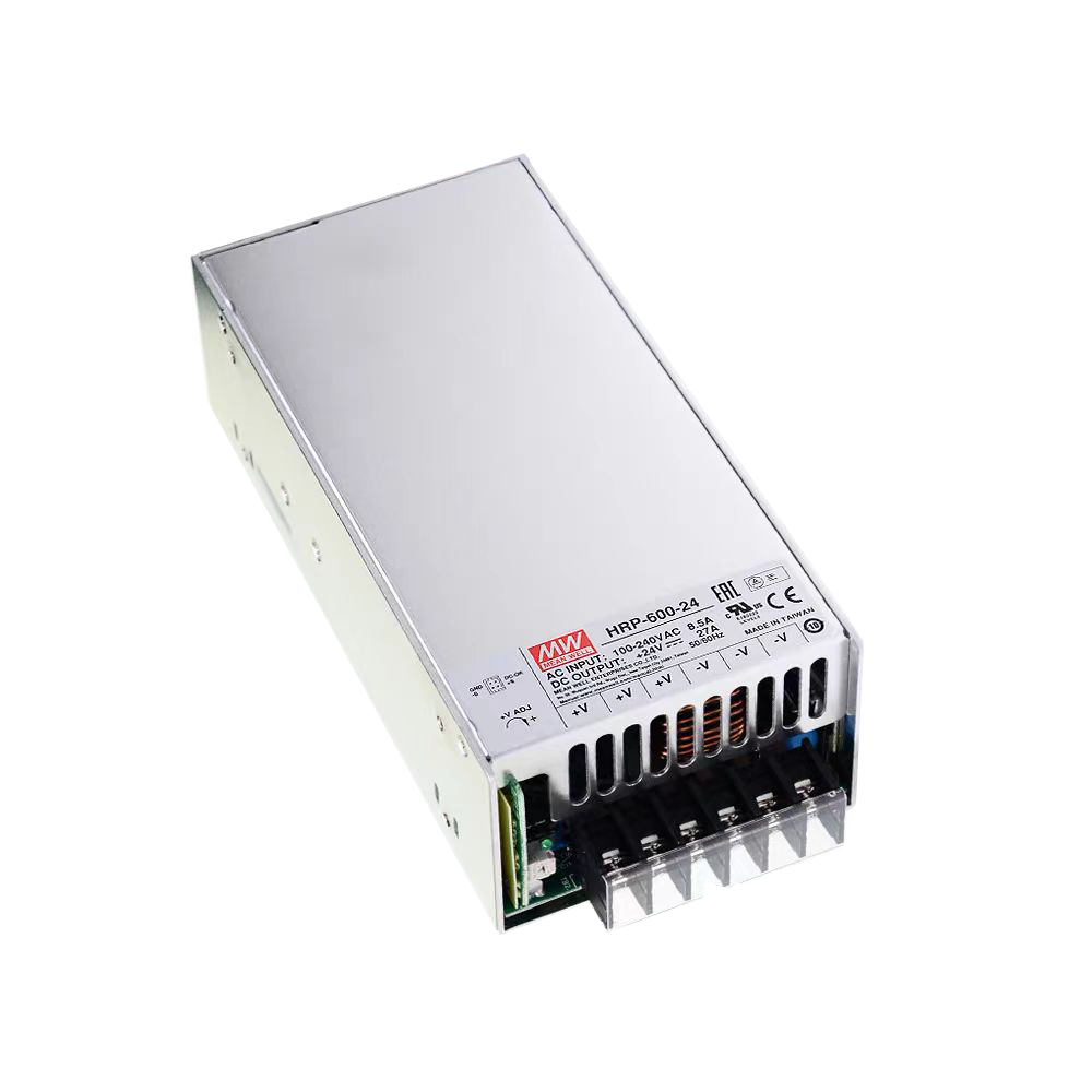 明纬HRP-600系列HRP-600-3.3/HRP-600-5/HRP-600-7.5/HRP-600-12/HRP-600-15/HRP-600-24/HRP-600-36/HRP-600-48风扇冷却PFC开关电源