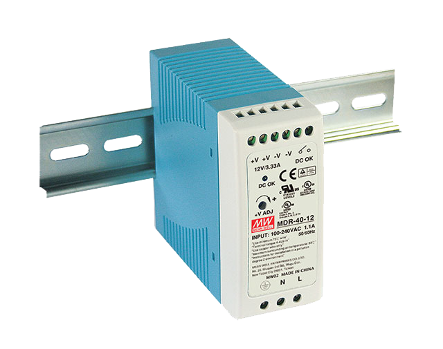 MDR-40系列40W单组输出导轨型工业电源MDR-40-5/MDR-40-12/MDR-40-24/MDR-40-48电源供应器