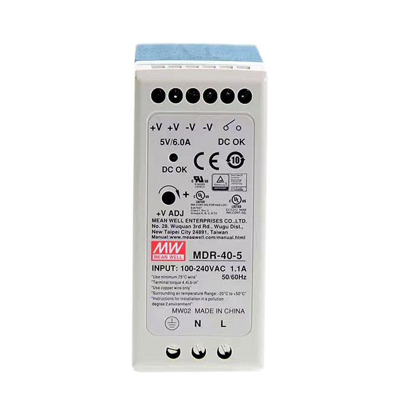 MDR-40系列40W单组输出导轨型工业电源MDR-40-5/MDR-40-12/MDR-40-24/MDR-40-48电源供应器