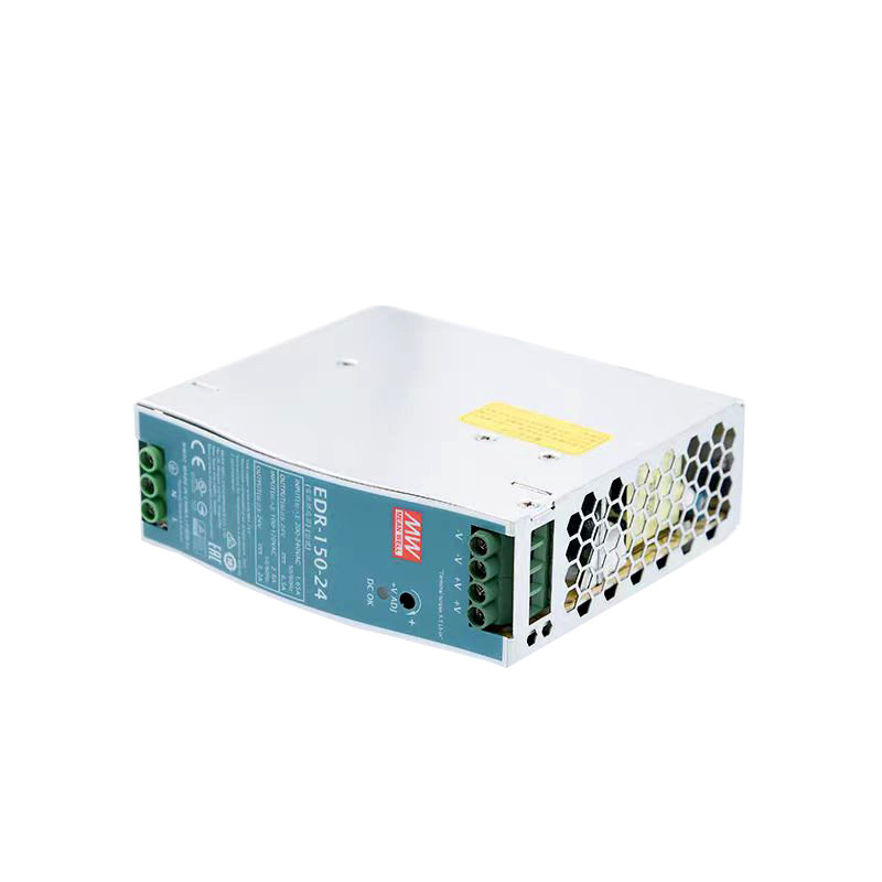 EDR-150-24明纬150W 24V工业用DIN导轨型单组输出电源供应器