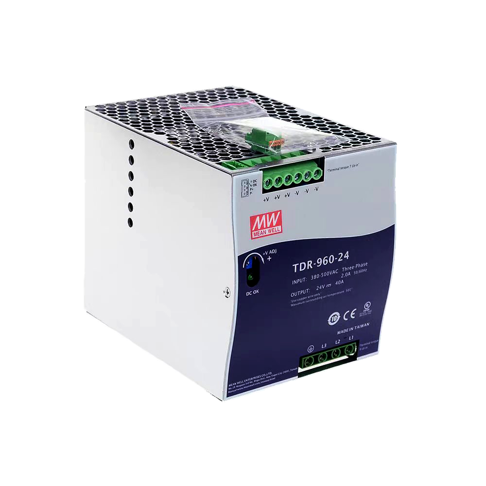 台湾明纬电源TDR-960-24三组输出960W明纬大功率电源TDR-960-48带PFC并联功能