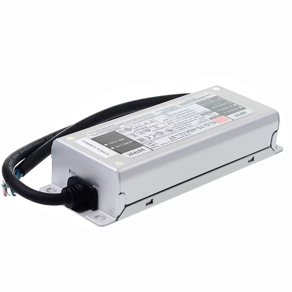 明纬48~75W恒流型+恒压型LED驱动器ELG-75系列ELG-75-24A/ELG-75-24B/ELG-75-24AB户外照明灯驱动器