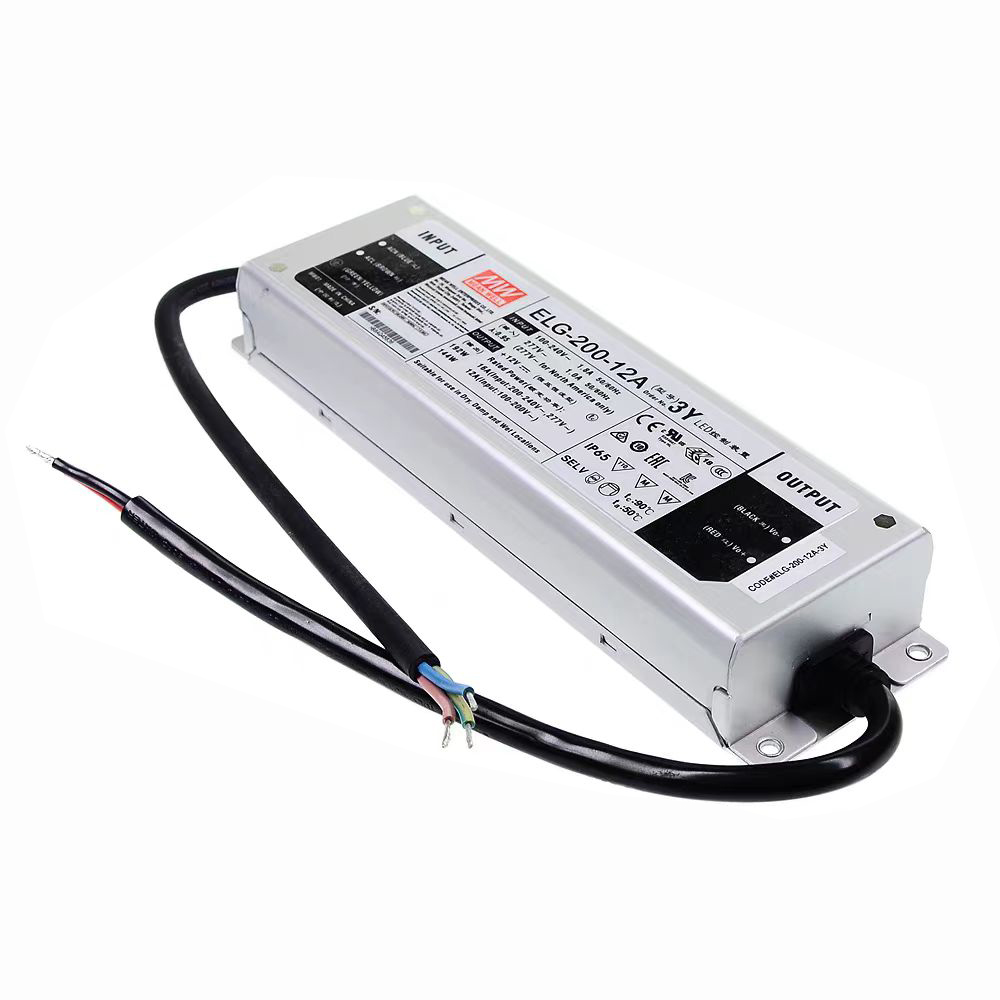 明纬144~200W恒流型+恒压型LED驱动器ELG-200系列ELG-200-12/ELG-200-24/ELG-200-36/ELG-200-42/ELG-200-48/ELG-200-54户外照明灯驱动器