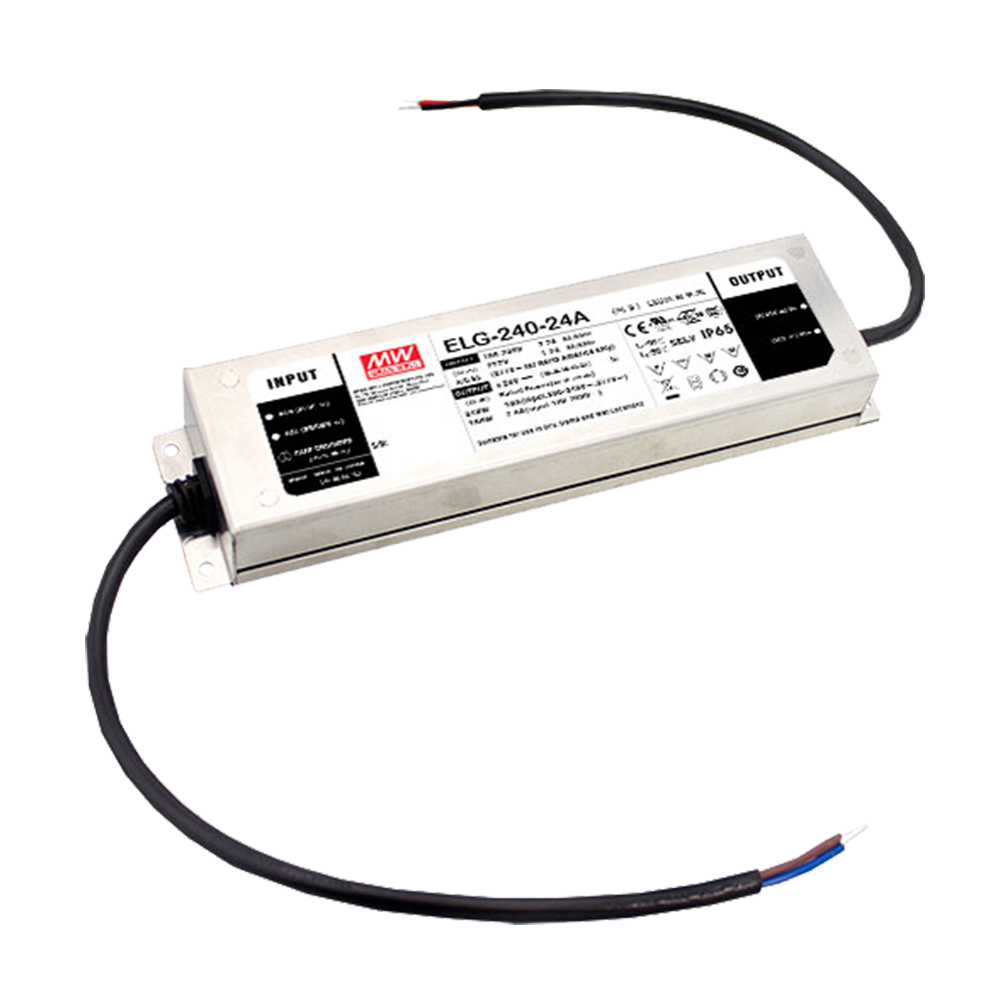 明纬180~240W恒流型+恒压型LED驱动器ELG-240系列ELG-240-24/ELG-240-36/ELG-240-42/ELG-240-48/ELG-240-54户外照明灯驱动器