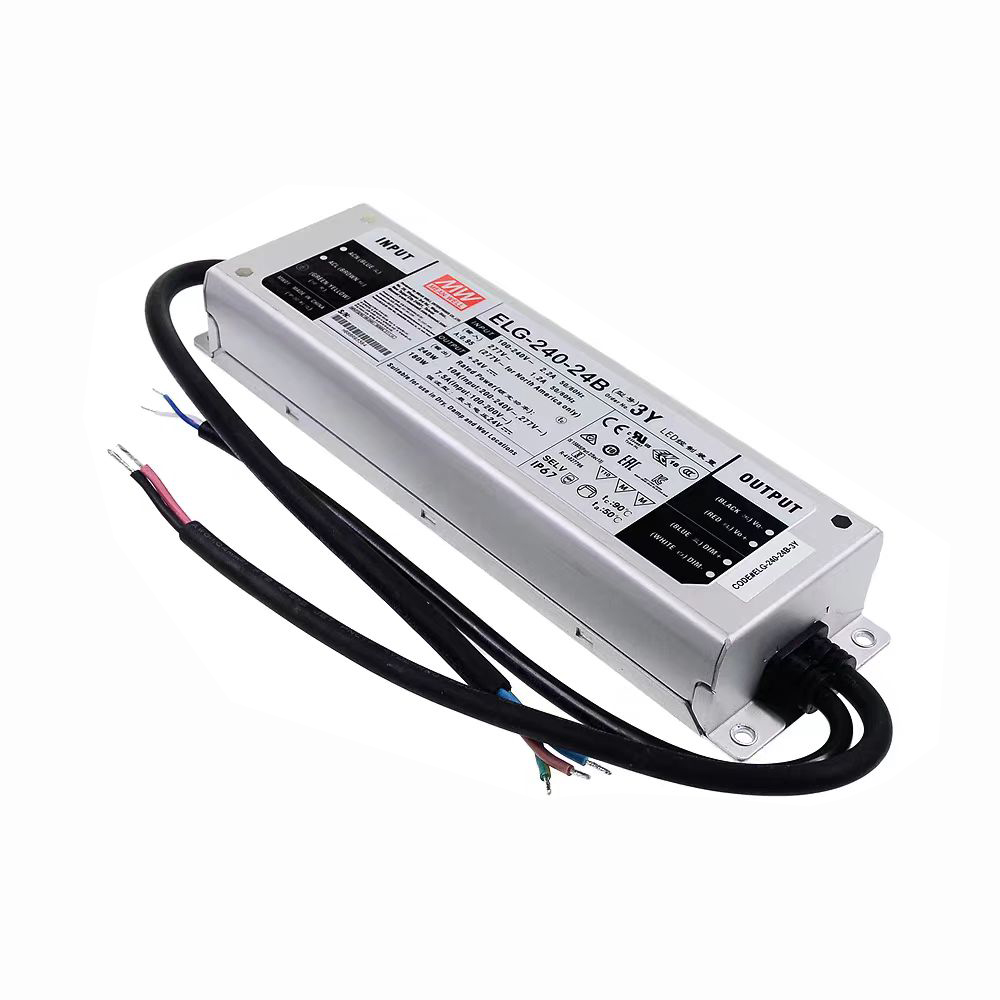 明纬180~240W恒流型+恒压型LED驱动器ELG-240系列ELG-240-24/ELG-240-36/ELG-240-42/ELG-240-48/ELG-240-54户外照明灯驱动器