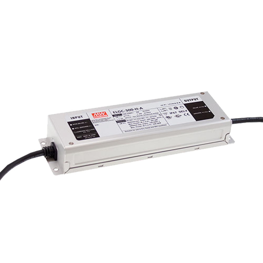 明纬300W恒功率型LED驱动器ELGC-300系列ELGC-300-L/ELGC-300-M/ELGC-300-H恒流高输出电压A/AB/ADA