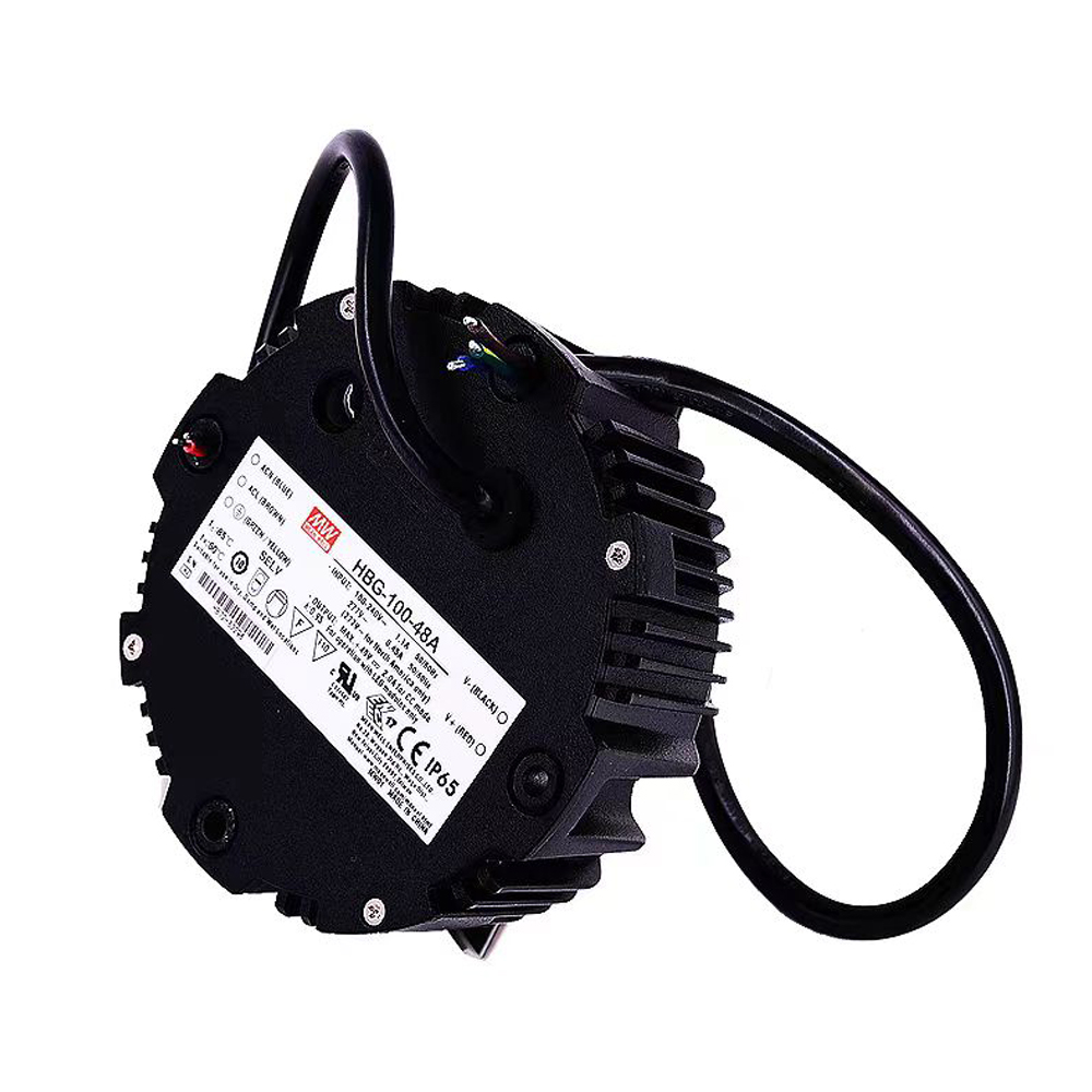 明纬100W恒流型LED驱动器HBG-100系列HBG-100-24/HBG-100-36/HBG-100-48/HBG-100-60高转换率电源供应器A/B/AB/DA