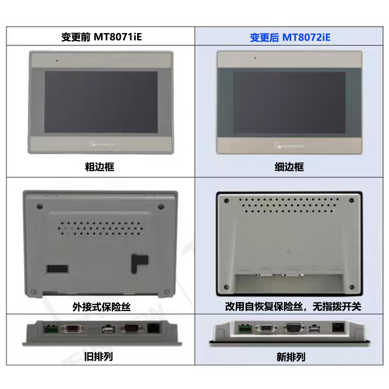 MT8072iE威纶7寸触摸屏800*480以太网人机界面HMI工业触屏