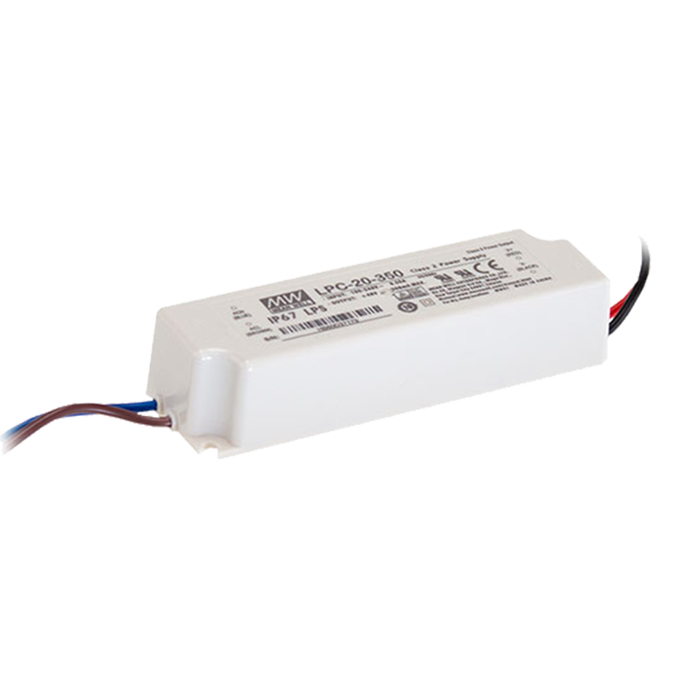 明纬LPC-20系列20W单组输出开关电源LPC-20-350/LPC-20-700LED电器电源供应器