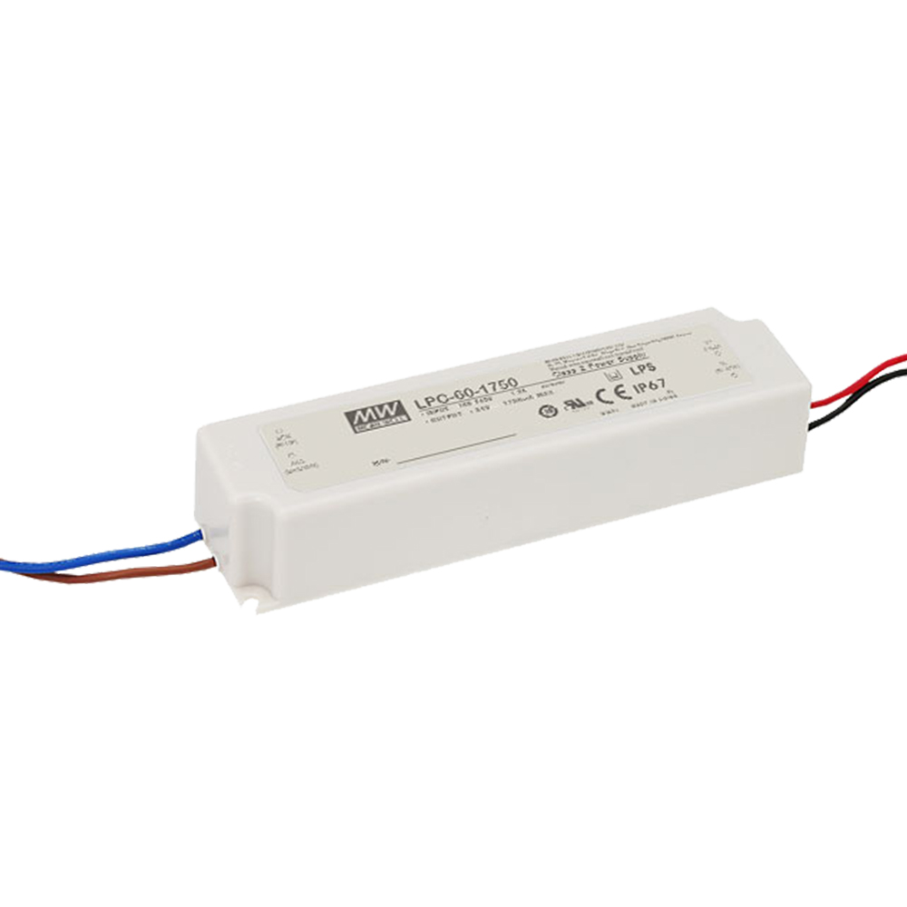 明纬LPC-60系列60W单组输出开关电源LPC-60-1750/LPC-60-1050/LPC-60-1400 LED电器电源供应器