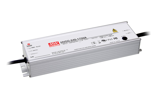 明纬HVGC-240系列240W恒流型LED驱动器HVGC-240-700A/HVGC-240-1050A/HVGC-240-1400A/HVGC-240-1750A/HVGC-240-2100A高转换率PFC电源供应器