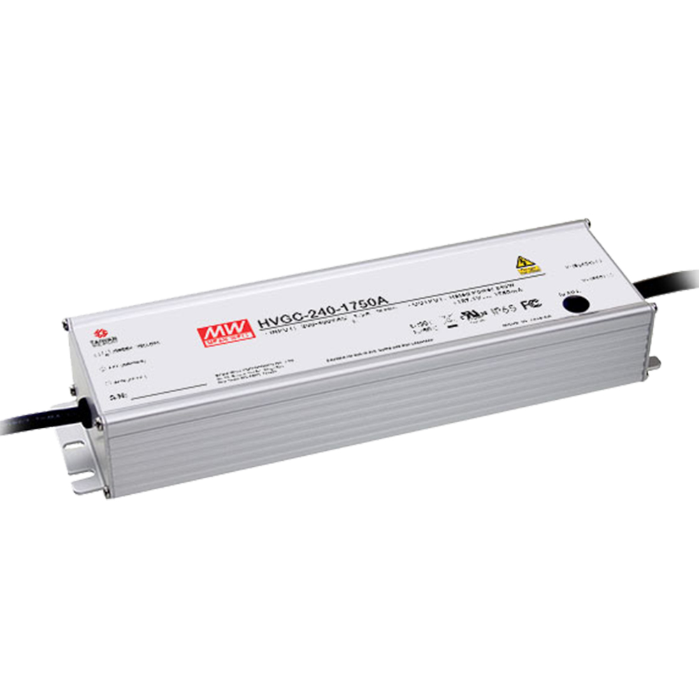 明纬HVGC-240系列240W恒流型LED驱动器HVGC-240-700A/HVGC-240-1050A/HVGC-240-1400A/HVGC-240-1750A/HVGC-240-2100A高转换率PFC电源供应器