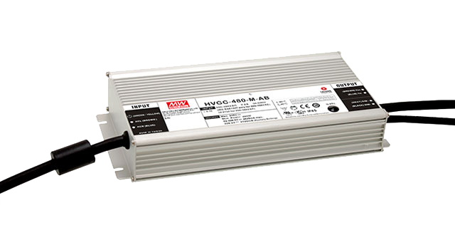 明纬HVGC-480系列480W恒流型LED驱动器HVGC-480-1400A/HVGC-480-2800A/HVGC-480-2100A高转换率PFC电源供应器