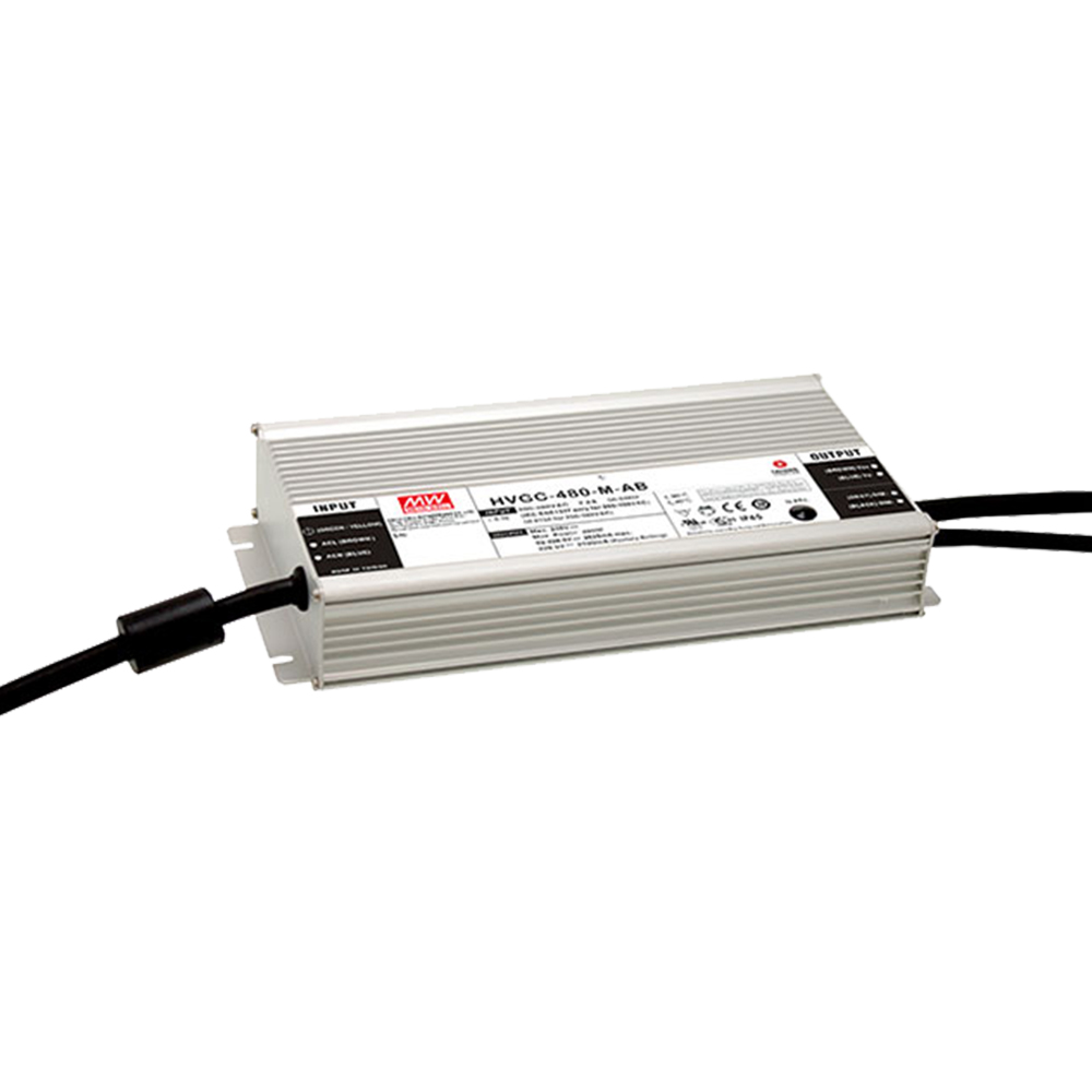 明纬HVGC-480系列480W恒流型LED驱动器HVGC-480-1400A/HVGC-480-2800A/HVGC-480-2100A高转换率PFC电源供应器