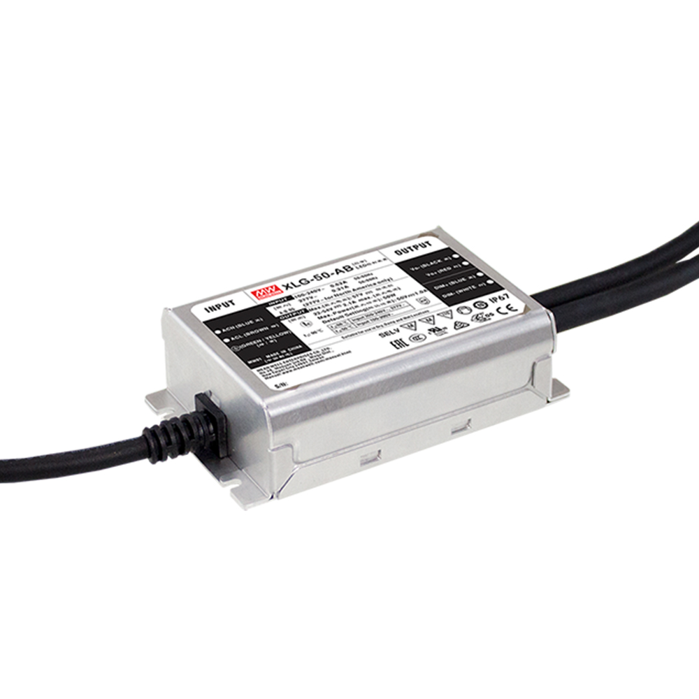 明纬XLG-50-DA2系列50W恒功率DALI-2 LED驱动器XLG-50I-L-DA2/XLG-50-L-DA2/XLG-50I-H-DA2/XLG-50-H-DA2 电源供应器