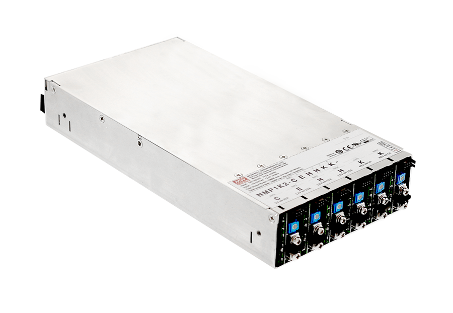台湾明纬电源NMP系列650W/1200W模块式电源系统前端NMP650 (4 Slots) / NMP1K2 (6 Slots)单路输出模块NMS-240-05/NMS-240-12/NMS-240-24/NMS-240-48双路输出模块NMD-240医疗型模块化组态电源