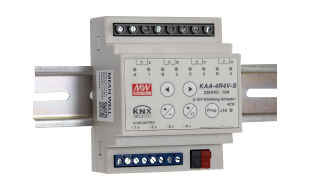 台湾明纬KNX LED执行器/调光器KAA-4R4V-10S四通道执行器10A容量