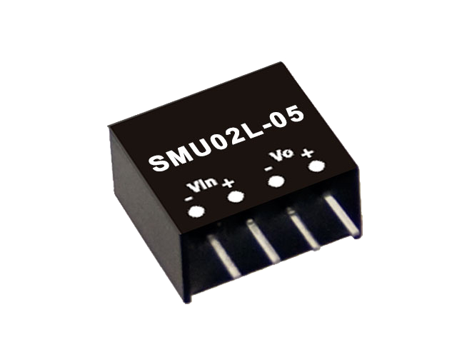 明纬电源SMU02系列2W DC-DC不稳压单组输出转换器SMU02L-05/SMU02M-12/SMU02N-15